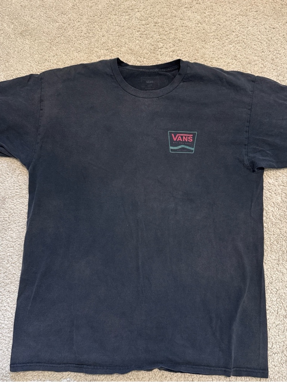 Vans Men’s Black Retro Style Graphic T-Shirt
